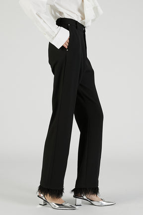 Feather Hem Pants - 2025 AUTUMN