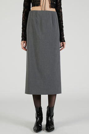 PVC Layered Midi Skirt - 2025 AUTUMN