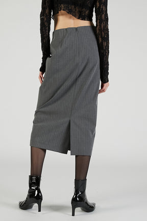 PVC Layered Midi Skirt - 2025 AUTUMN