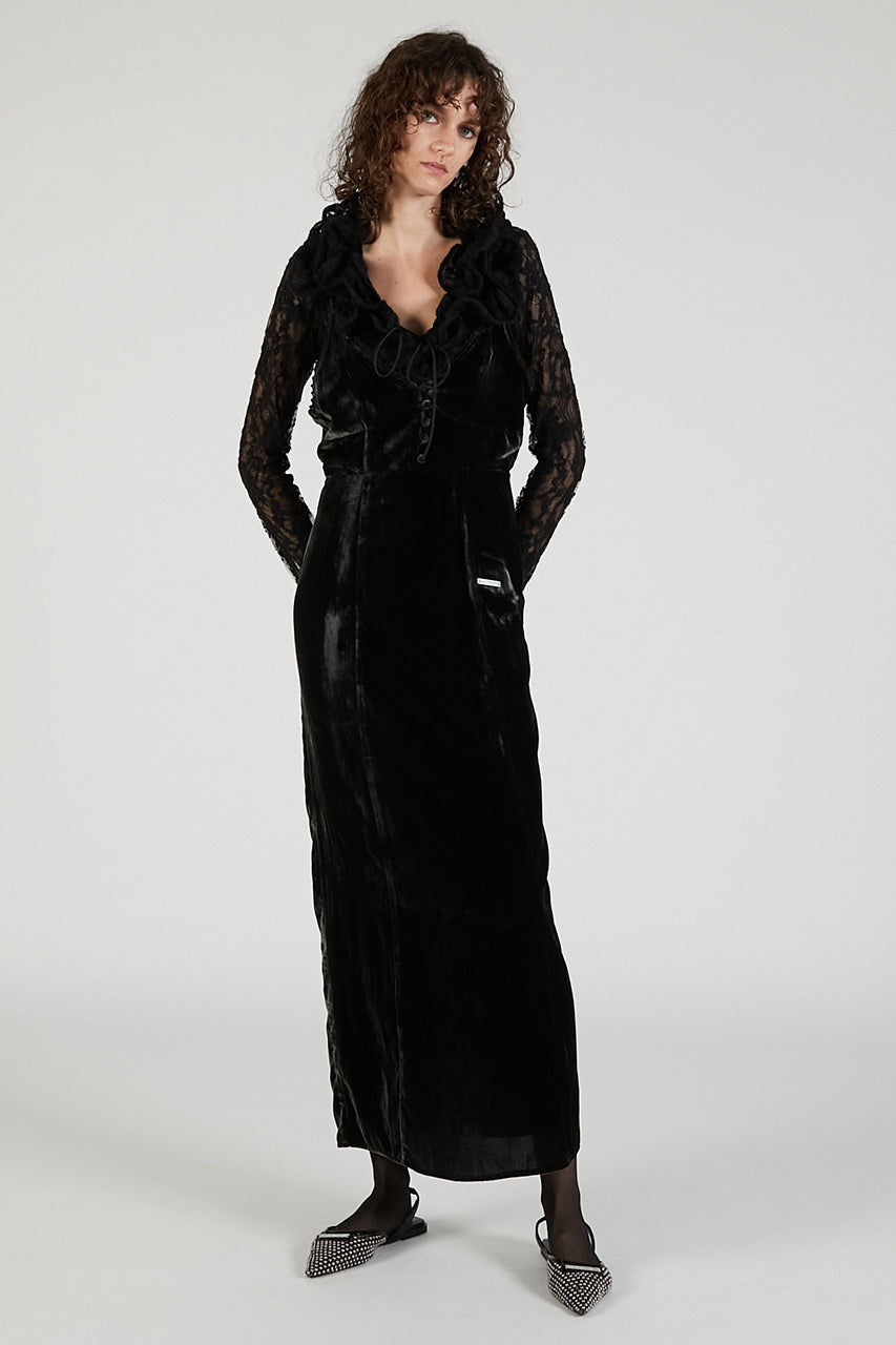 2-Way Velour Camisole Dress