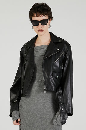 SHEEP Leather Biker Jacket