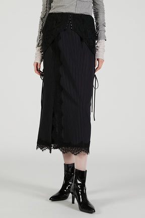 2-Way Lace Midi Skirt - 2025 AUTUMN