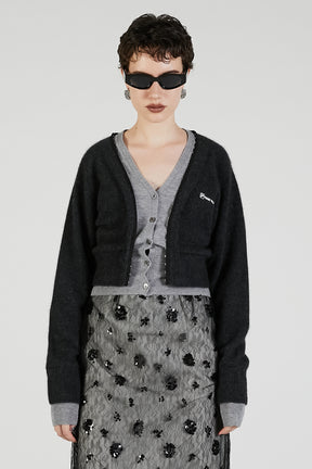 V-Neck Layered Cardigan - 2025 AUTUMN
