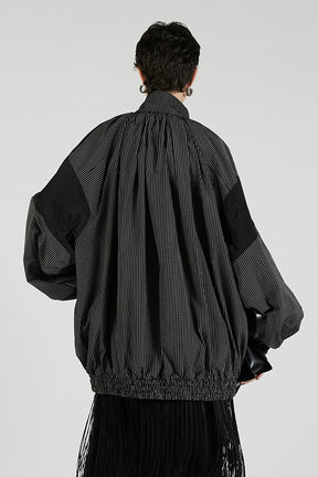 Volume Gathered Trucker Blouson