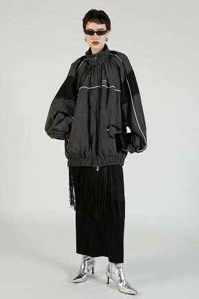 Volume Gathered Trucker Blouson