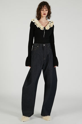 Frill Knit Bodysuit - 2025 AUTUMN