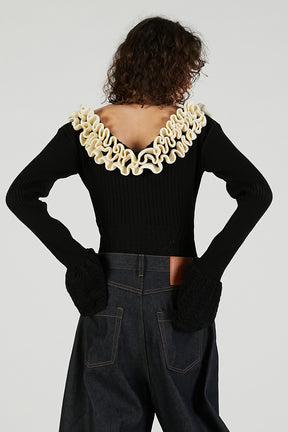 Frill Knit Bodysuit - 2025 AUTUMN