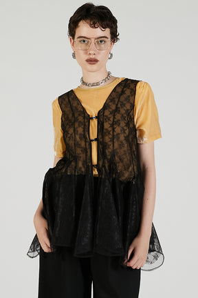 Random Hem Lace Top