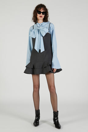 Bow tie shirt - 2025 AUTUMN