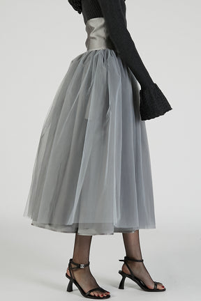 Reversible Tulle Skirt - 2025 AUTUMN