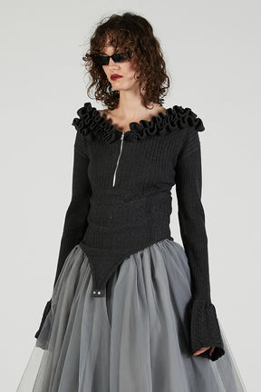 Frill Knit Bodysuit - 2025 AUTUMN