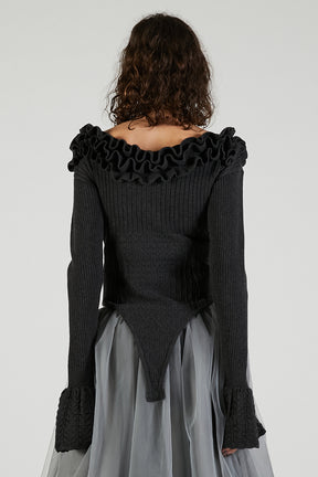 Frill Knit Bodysuit - 2025 AUTUMN