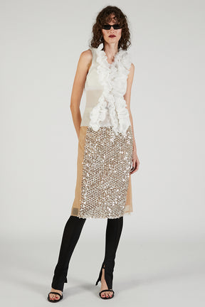 Sequin Midi Skirt