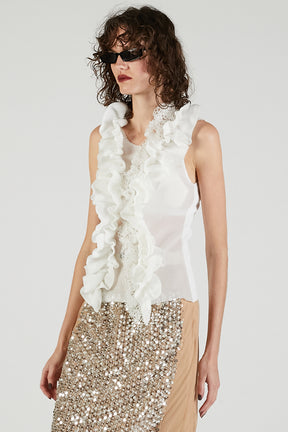 Frill Motif Knit