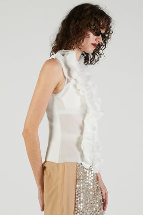 Frill Motif Knit
