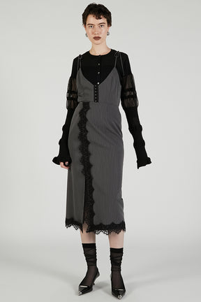 2-Way Lace Midi Skirt - 2025 AUTUMN