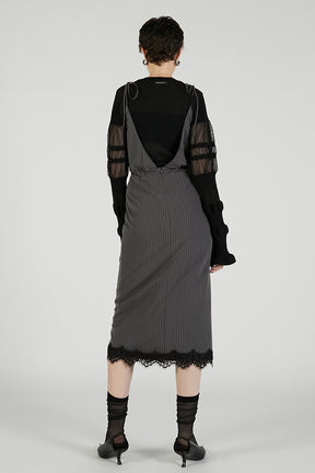 2-Way Lace Midi Skirt - 2025 AUTUMN