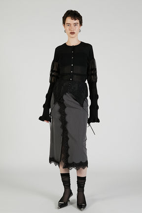 2-Way Lace Midi Skirt - 2025 AUTUMN