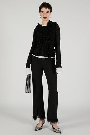 Frill Motif Knit
