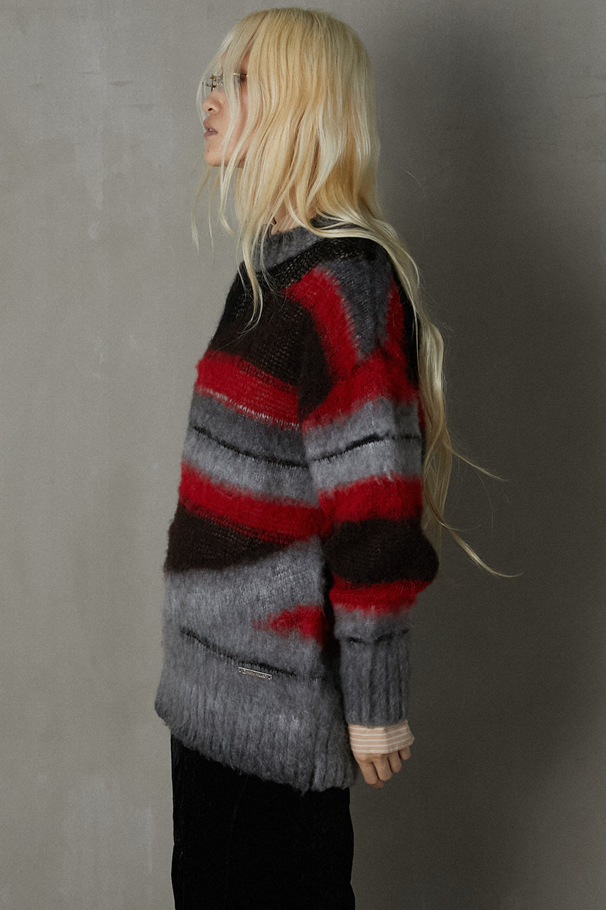 【24AUTUMN PRE ORDER】Mohair Border Knit