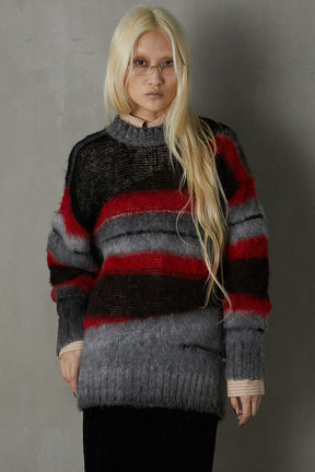 【24AUTUMN PRE ORDER】Mohair Border Knit