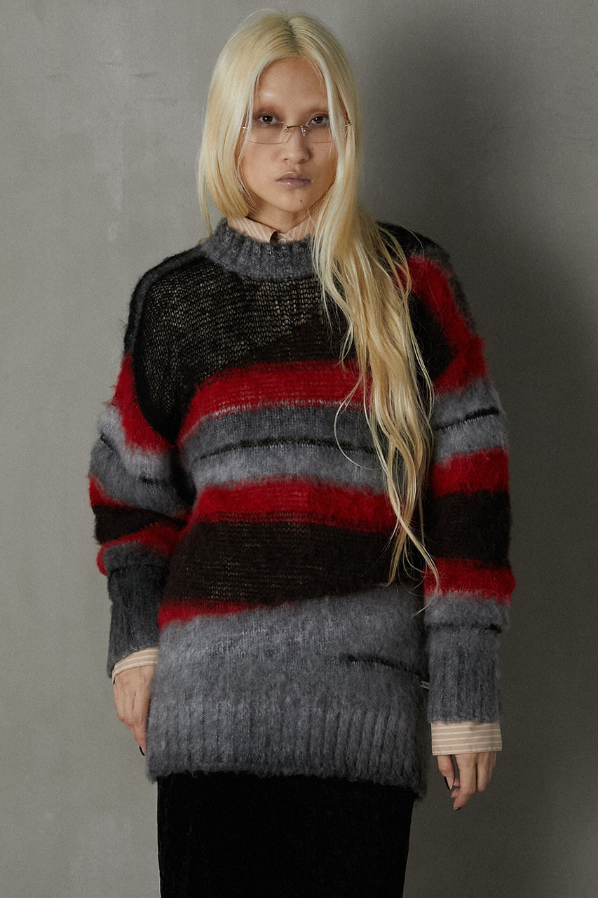 【24AUTUMN PRE ORDER】Mohair Border Knit