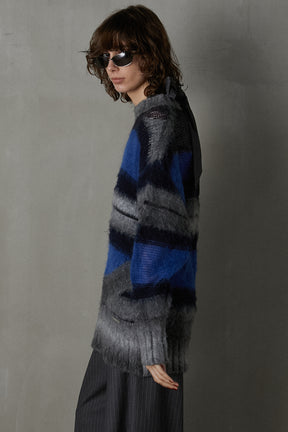 【24AUTUMN PRE ORDER】Mohair Border Knit