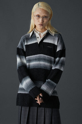 [24Autumn PRE ORDER] Blur Border Rugger Knit