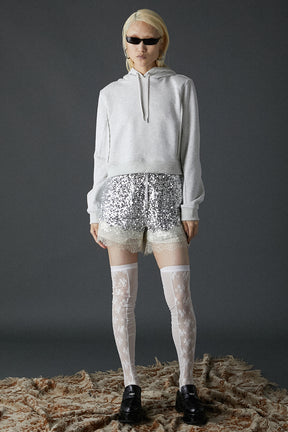 [24Autumn PRE ORDER] Spangle Lace Short Pants