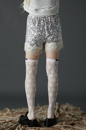 [24Autumn PRE ORDER] Spangle Lace Short Pants