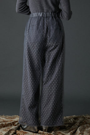 Dot Jacquard Pants