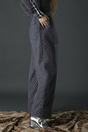 Dot Jacquard Pants