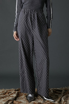 Dot Jacquard Pants