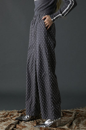 Dot Jacquard Pants