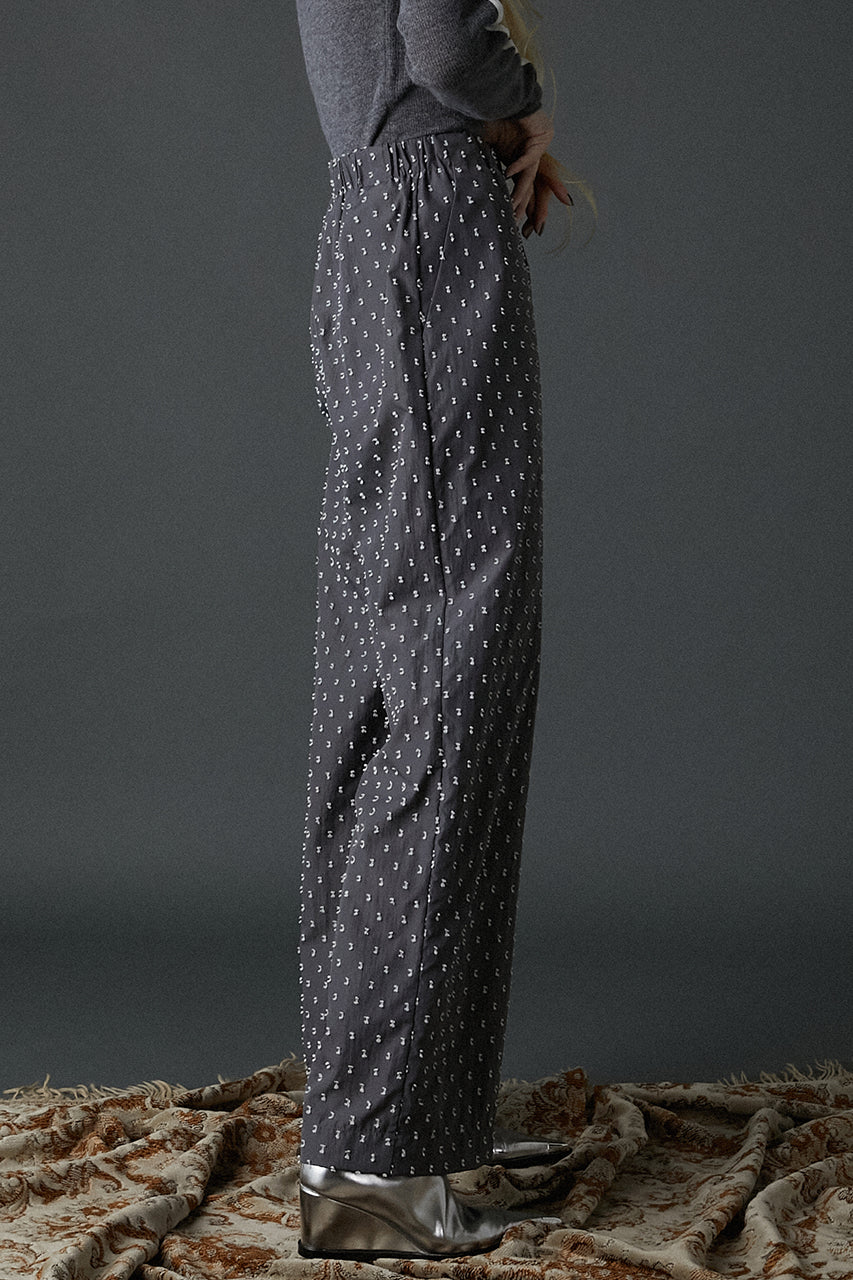 Dot Jacquard Pants