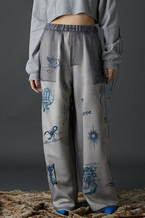 Dot Jacquard Pants