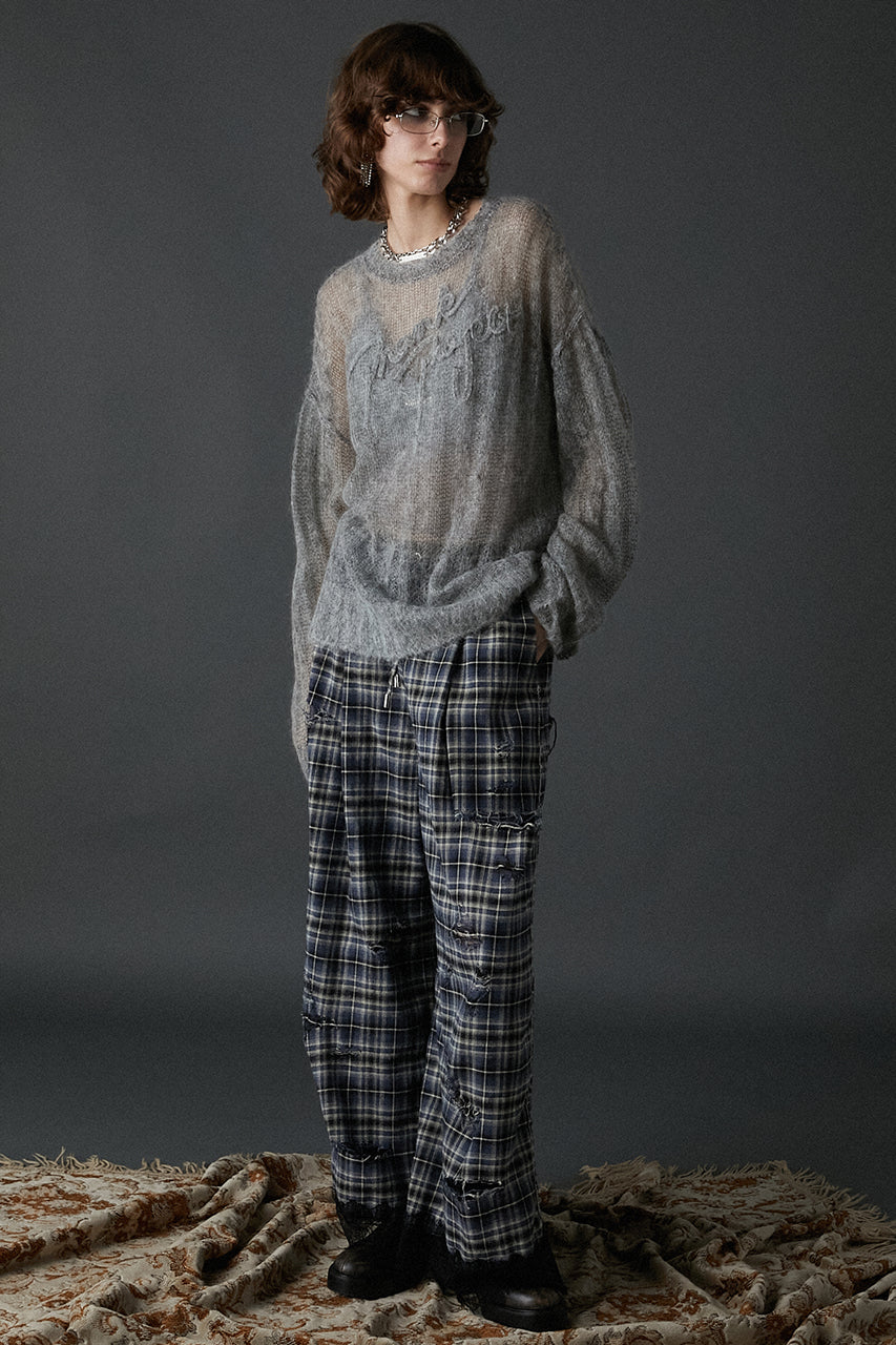 [24Autumn PRE ORDER] DAMAGED CHECK PANTS