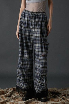 [24Autumn PRE ORDER] DAMAGED CHECK PANTS