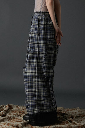 [24Autumn PRE ORDER] DAMAGED CHECK PANTS