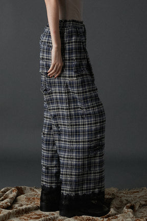 [24Autumn PRE ORDER] DAMAGED CHECK PANTS