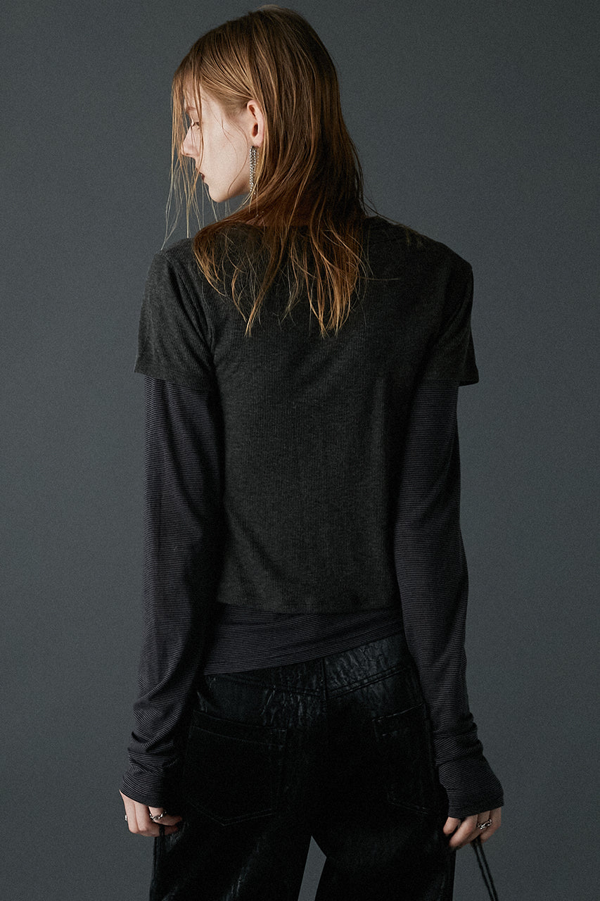 Henley Layered Top