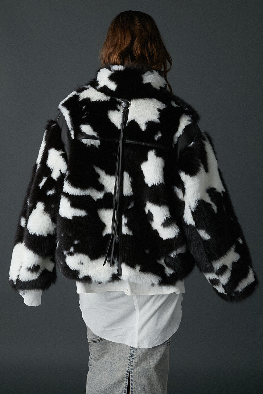 [24Autumn PRE ORDER] FUR ZIP BLOUSON