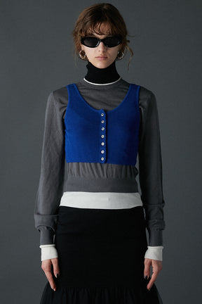 Layered Color Block Knit