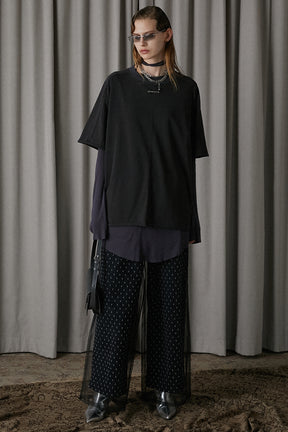 Dot Jacquard Pants