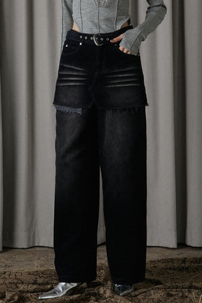 Corduroy Layered Pants