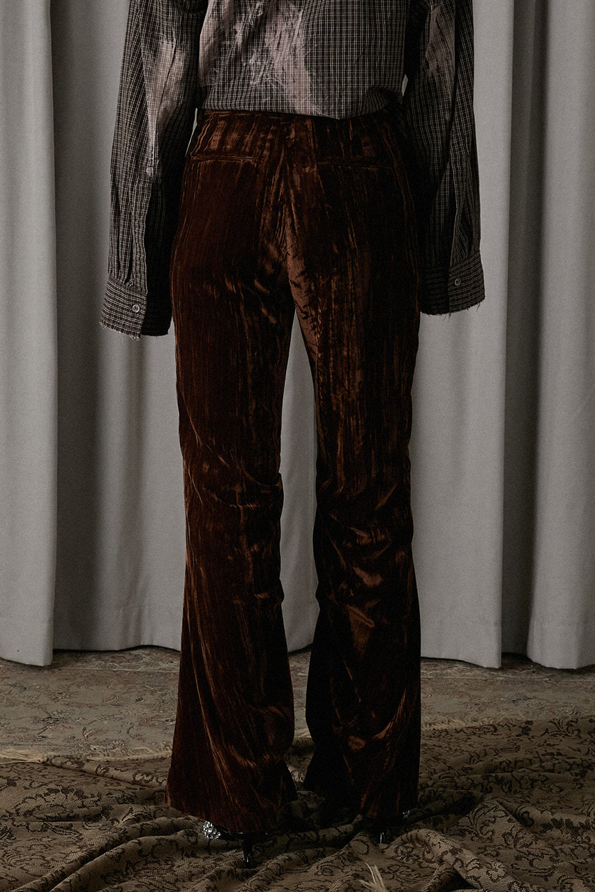 Velvet Flare Pants