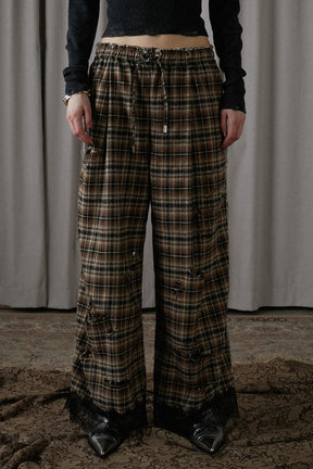 [24Autumn PRE ORDER] DAMAGED CHECK PANTS