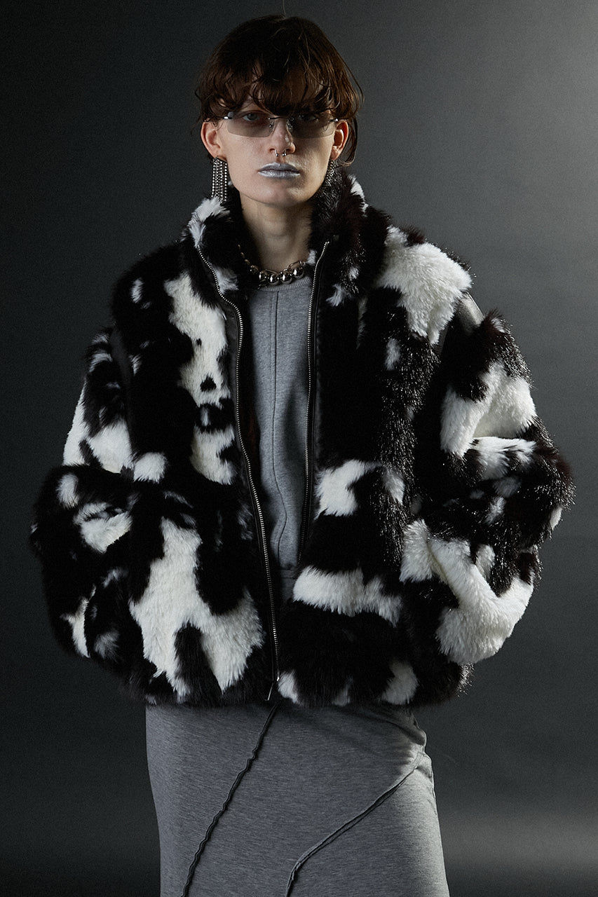 [24Autumn PRE ORDER] FUR ZIP BLOUSON