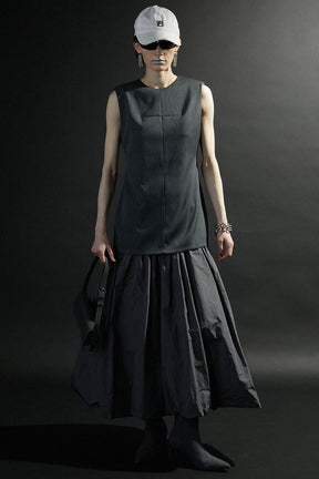 【PRE ORDER】Back Open Layered Dress