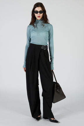 Pure Merino Wool Turtleneck Top - 2025 AUTUMN